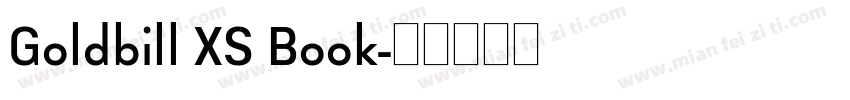 Goldbill XS Book字体转换